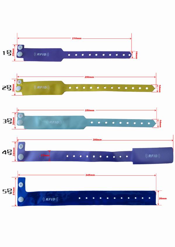 Disposible rfid wristbands