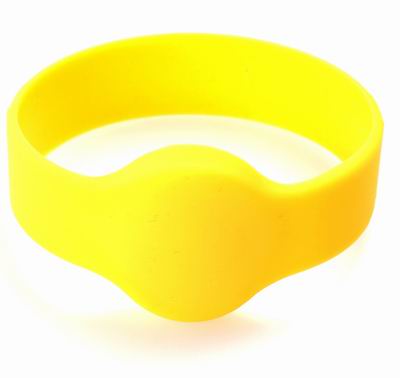 Round Head 65mm - Yellow RFID wristbands