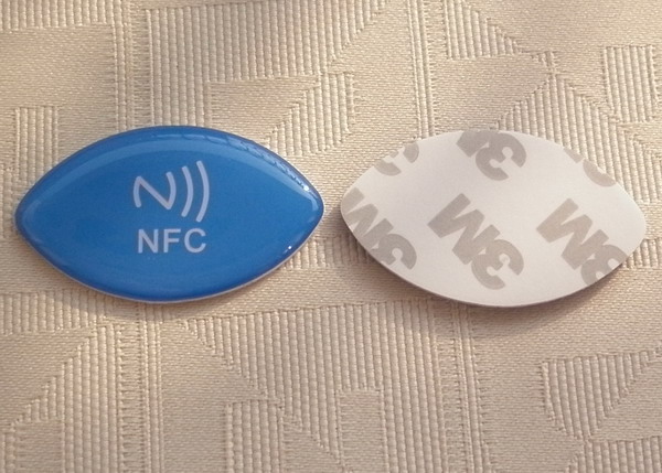 Oval NXP MIFARE ultralight nfc epoxy sticker