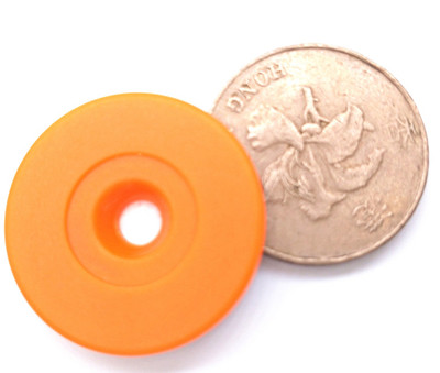 29mm Orange Color Anti metal ABS RFID Tags with built in anti metal layer