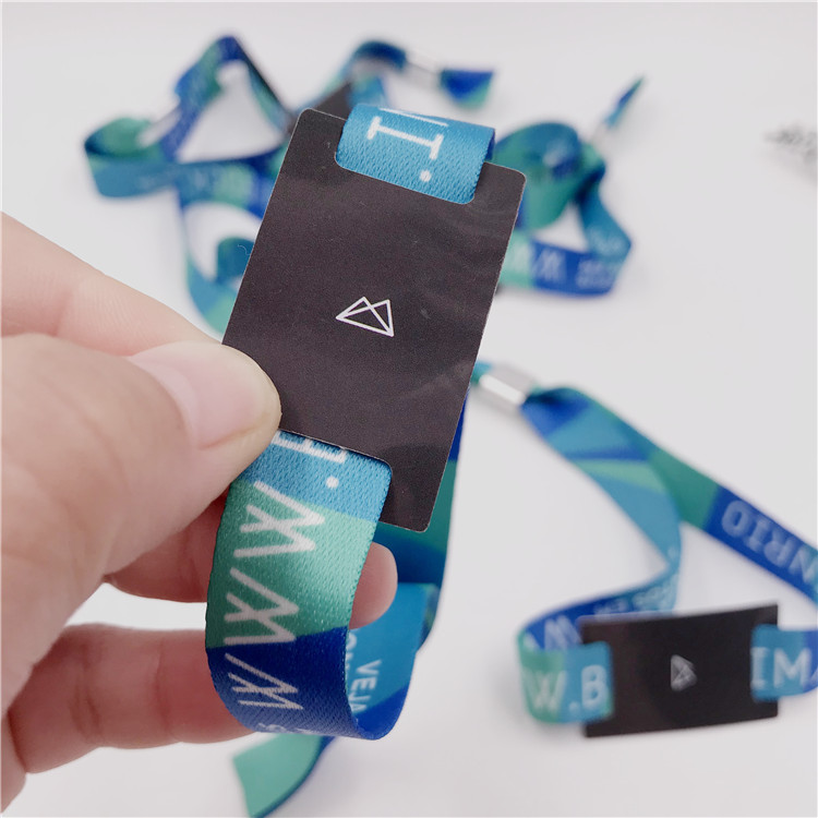 Fabric RFID Wristband with Mini Card for Logo print