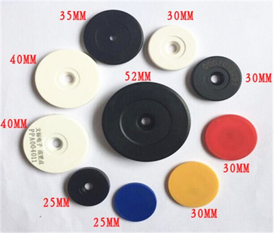 Diameter 50mm ABS NFC Disc Token Tags for Industrial Usage