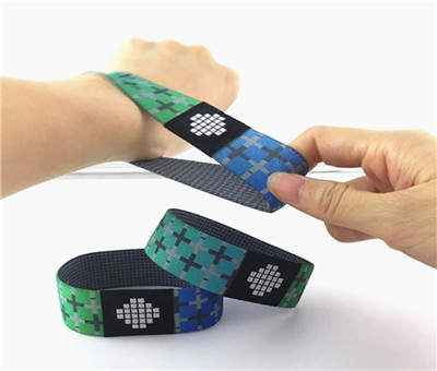 Reusable stretch Mifare Ultralight NFC elastic wristband