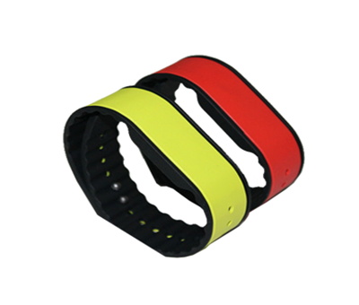 LF/HF/UHF Wide Soft Double color Silicone RFID Wristband