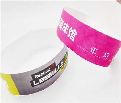 One Time Use Only TYVEK/DUPOND RFID Events Amusement Wristband